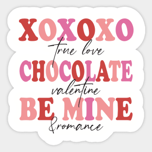 XOXO Be mine Sticker